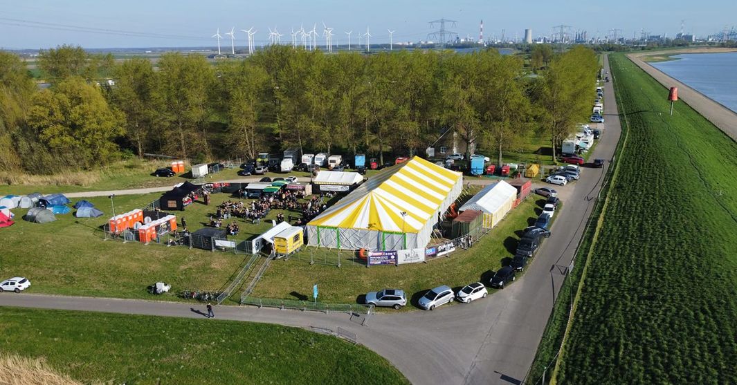 Dijkrock Rilland luchtfoto